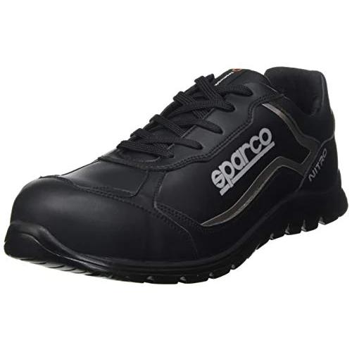 Sparco Teamwork Scarpa Antinfortunistica Da Lavoro-Bassa per UOMO E Donna-Nitro-S3 SRC, Botas de Seguridad y contra Incendios Unisex Adulto, Nero/Nero, 38 EU