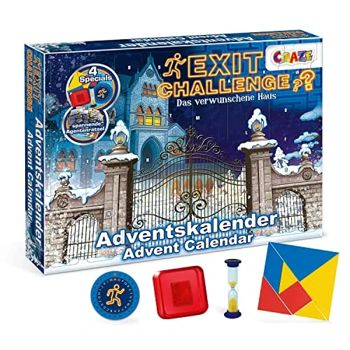 Oferta limitada: CRAZE Premium Advent Calendar 24720 Calendario de adviento de Navidad 2020 Exit Challenge Juego de Escape niños con contenidos y Juguetes emocionantes, Color Play Set, Alemán de 10.00 EUR a 10.00 EUR (ahorro 0%)