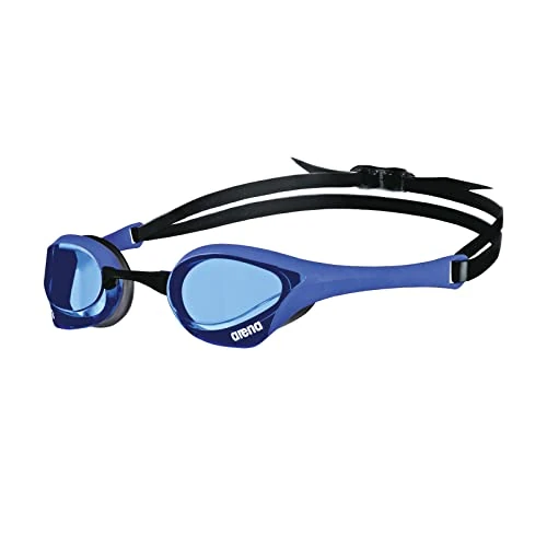 ARENA Cobra Ultra Swipe Gafas de Natación de Competición Unisex para Adultos, Gafas de Natación con Lentes Curvadas, Antivaho, Protección UV, 5 Puentes Nasales Intercambiables