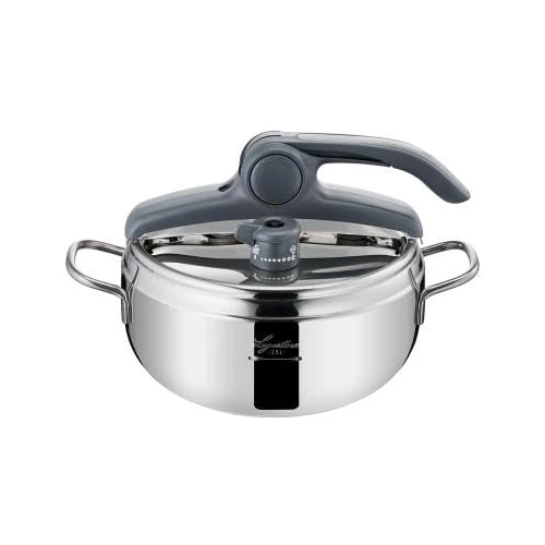 Limited-time offer: Lagostina Irradial Control Lagoeasy'UP 3.5 Litre Pressure Cooker Made of 18/10 Stainless Steel, Diameter 22 cm, for Induction and Gas, Easy Opening of the Lid, with 3-Layer Irradial Plus Base, from 88.20 GBP to 85.64 GBP (save 3%)