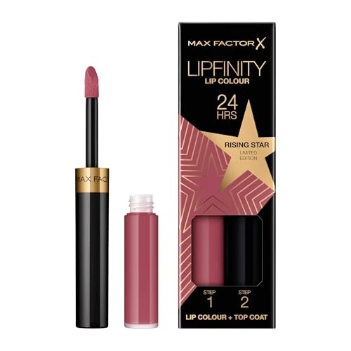 Offerta a tempo: Max Factor, Lipfinity Lip Colour Tinta Labbra Matte Lunga Durata E Gloss Idratante, Applicazione Bifase, Edizione Limitata, 84 Rising Star - 0.00% da 16.90 € a 16.90 €