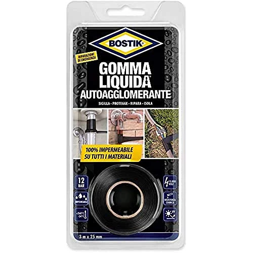Offre limitée : Bostik Caoutchouc Liquide Ruban Auto-agglomérant 3 m x 25 mm de 28.00 € à 28.00 € (0.00% de remise)