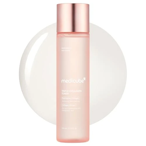 Offerta a tempo: medicube Toner A Triplo Collagene Idrolizzato, Atelo E Collagene Solubile Per Un'Idratazione Profonda E Una Pelle Rimpolpata, Formula Ad Assorbimento Rapido (4,73 Fl.Oz.) - 28% da 15.92 € a 11.50 €