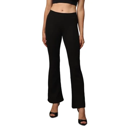 ONLY Damskie spodnie Onlfever Stretch Jrs Noos, Czarny, M