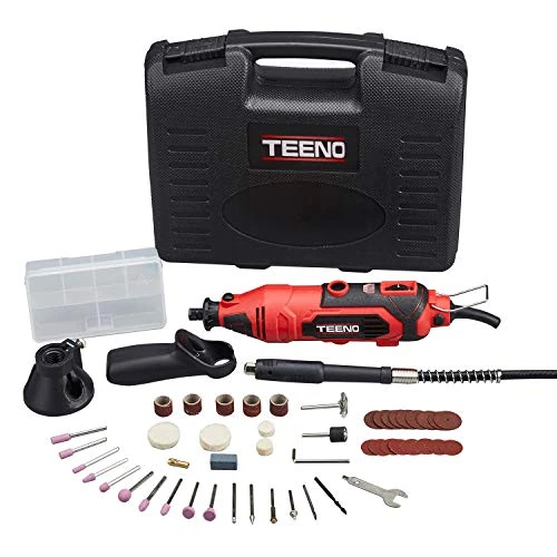 Offerta a tempo: TEENO Utensile Rotativo con 80 Accessori | Mini Trapano Elettrico a Velocità Variabile per Intagliare, Tagliare, Lucidare, Fai da Te e Artigianato - 0.00% da 34.99 € a 34.99 €