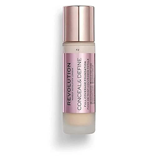 Offre limitée : Makeup Revolution, Conceal & define, Fond de Teint, F2, 23ml de 8.00 EUR à 8.00 EUR (remise 0%)
