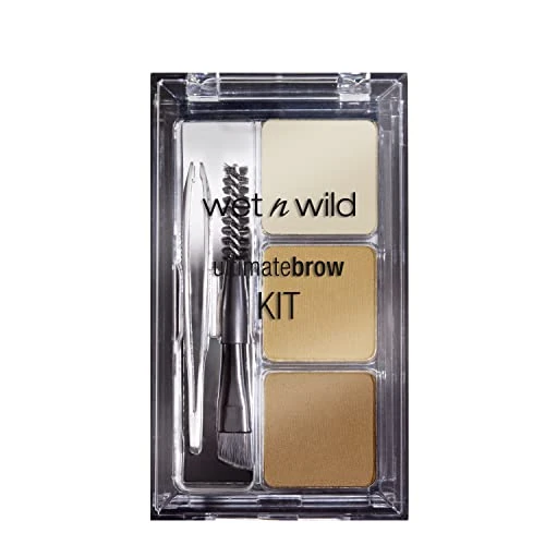 Oferta limitada: Wet n Wild - Ultimate Brow Kit - Set Cejas Perfectas para Dar Forma, Suavizar y Definir las Cejas Marrones - Contiene 1 Cera de Cejas, 2 Polvos de Fijación, 1 Pincel y 1 Pinzas - Vegan - Soft Brown de 5.98 EUR a 5.98 EUR (ahorro 0%)