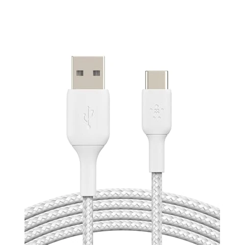 USB-A TO USB-C BRAIDED 2M WHITE