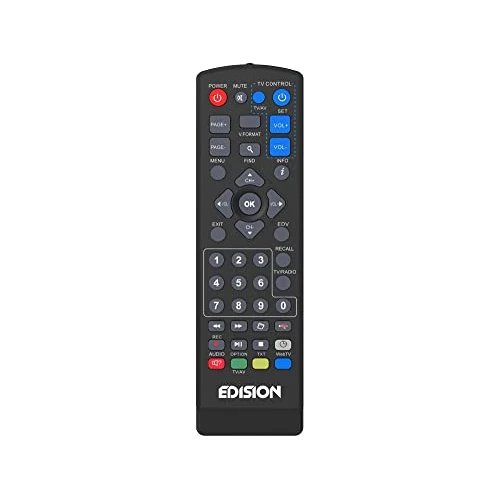 Oferta limitowana: EDISION Universal Remote Control EDI-RCU 1 Learn - 2-in-1 Programmable for TV i Receiver, Kompatybilny z PICCO T265+ i NANO T265+ z 37.25 zł na 37.25 zł (oszczędź 0.00%)