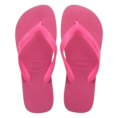 Havaianas Chłopięcy top dziecięcy unisex (Mini Me) japonki, różowy flux, 8 UK dziecko, Różowy strumień, 8 UK Child