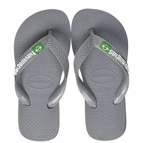 Havaianas Mixte Brasil Logo Tongs, Steel Grey Steel Grey, 23/24 EU