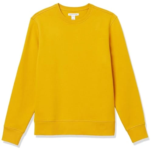Oferta limitada: Amazon Essentials Sudadera de Forro Polar con Cuello Redondo (Disponible en Tallas Grandes y Largos Especiales) Hombre, Dorado, XS de 16.20 EUR a 13.77 EUR (ahorro 15%)