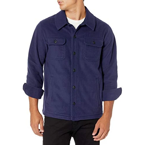 Offerta a tempo: Amazon Essentials Giacca Camicia Invernale in Pile Polare a Maniche Lunghe Uomo, Blu Marino, L - 0.00% da 20.09 € a 20.09 €