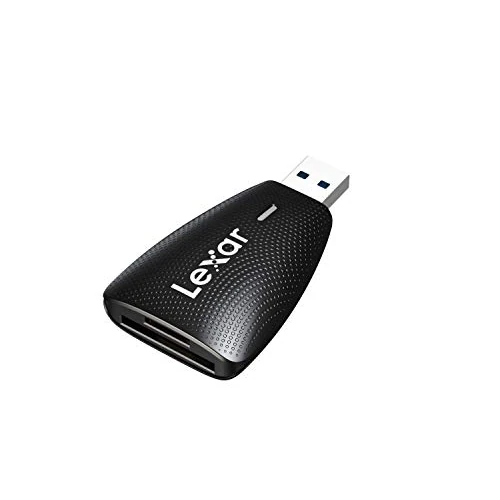Lexar Multi-Card 2-in-1 USB 3.1 Externe Kartenlesegeräte, Bis zu 312 MB/s für UHS-I UHS-II SD Karte und Micro SD Karte, Kartenleser kompatibel mit USB 3.0/2.0, Karten Adapter