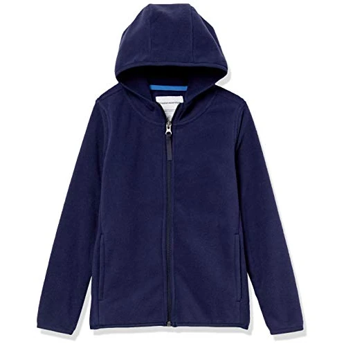 Amazon Essentials Polar Fleece jack met volledige rits voor peuters, marineblauw, 4T