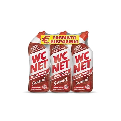 Wc Net - Igiene Totale Gel per Sanitari e Superfici, Pulitore Liquido per Wc, 700 ml x 3 confezioni
