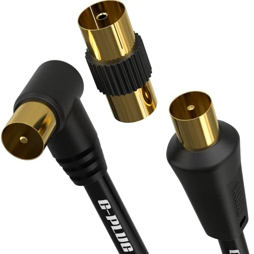 Limited-time offer: G-PLUG 2m TV Aerial Cable, Coaxial Cable for Freeview, Sky Box and Freesat from 8.99 £ to 7.99 £ (save 11%)