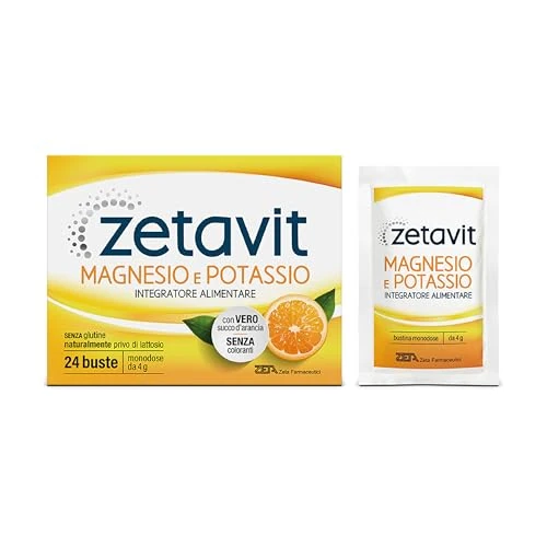Offerta a tempo: Zetavit - Integratore Alimentare Magnesio Potassio - 24 Bustine — 51% da 9,99 € a 4,88 €