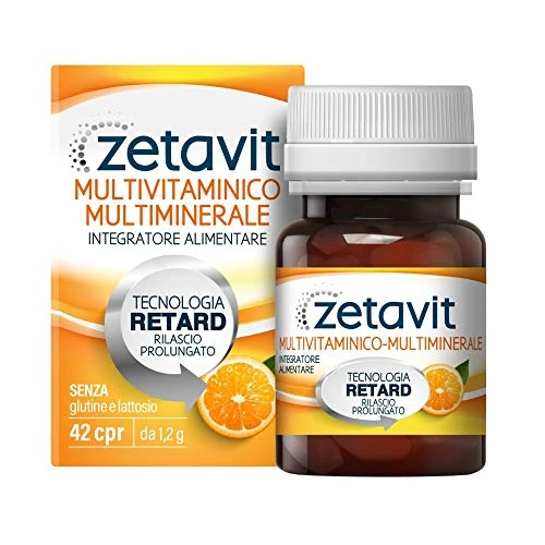 Offerta a tempo: Zetavit Multivitaminico e Multiminerale, Integratore Alimentare, con Vitamine e Minerali per Stanchezza e Affaticamento - 0.00% da 8.61 € a 8.61 €