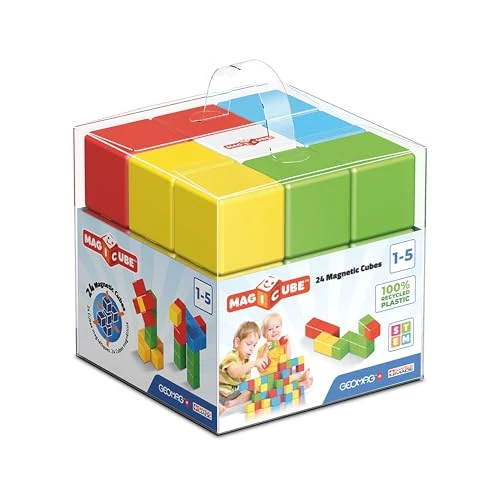 Limited-time offer: GEOMAG Magicube 56 Green | Magnetic Toys | Toddler Magnets | STEM-endorsed Educational Building Cube Set for Creativity and Early Learning Fun | Swiss-made | 24 pieces |Ages 1-5 from 54.99 £ to 54.99 £ (save 0.00%)