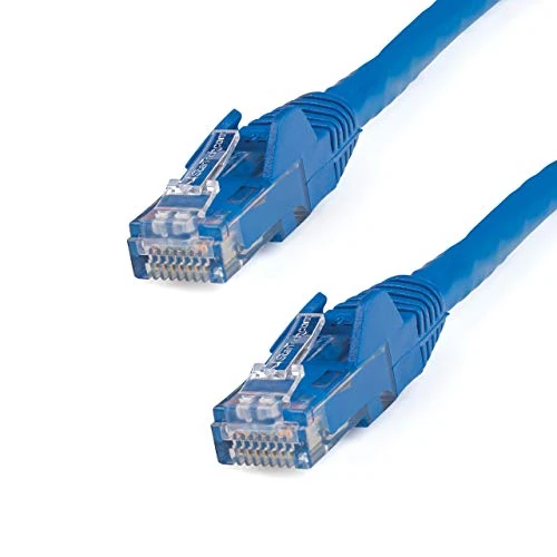 StarTech.com 1,5 m CAT6 Ethernet-kabel - Blauwe CAT 6 Gigabit Ethernet-draad -650MHz 100W PoE RJ45 UTP-netwerk/patchkabel Snagless w/trekontlasting Fluke getest/bedrading is UL-gecertificeerd/TIA