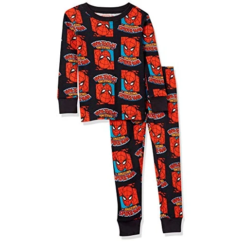 Amazon Essentials Marvel Jongens Snug-Fit Pyjama Slaapsets, 2-delig, Marvel Spider Man, 5