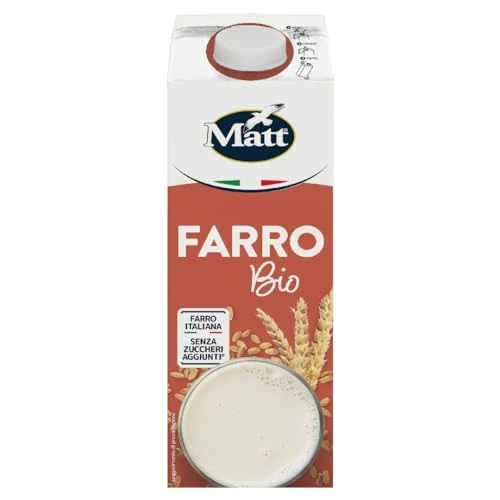 Offerta a tempo: Matt - Farro Bio - Bevanda Vegetale con Farro Italiano Bio - Senza Lattosio - 1 l — 47% da 4,29 € a 2,29 €