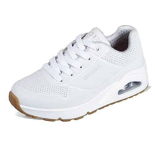 Offerta a tempo: Skechers Uno Stand On Air, Scarpe da ginnastica Bambini e ragazzi, White Synthetic Trim, 34 EU - 16% da 69.95 € a 58.63 €