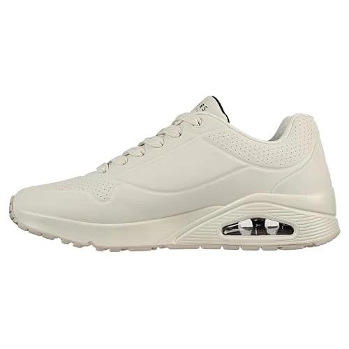 Tijdelijke aanbieding: Skechers Uno Stand On Air heren Trainers Laag-top, Off White Durabuck Mesh, 42.5 EU van 89.95 € naar 54.00 € (40% korting)