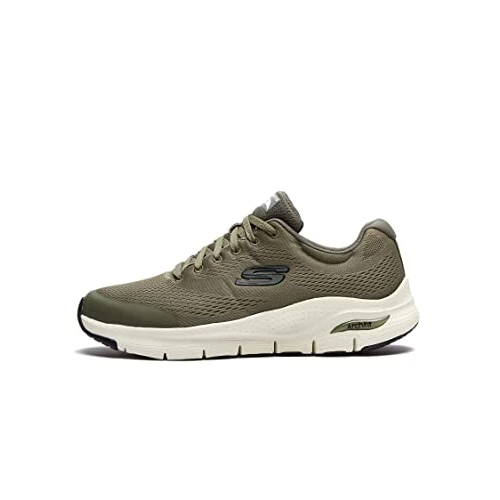 Zeitlich begrenztes Angebot: Skechers Herren Arch Fit Sneaker, Olive Textile Synthetic Trim, 43 EU von 99.95 € auf 69.99 € (30% Rabatt)