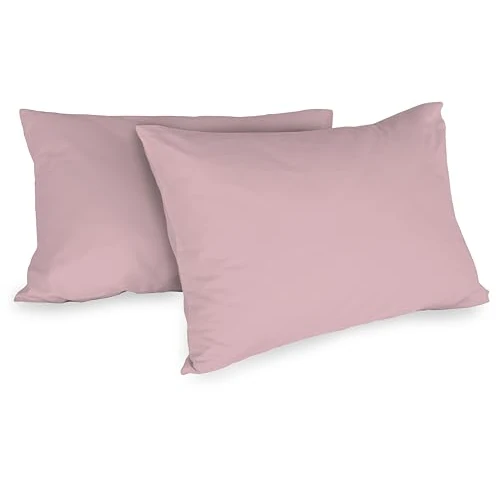 Oferta limitada: Fundas de Almohada 100% algodón, 52x80 cm, Juego de Dos, Rosa, 0bed de 8.93 € a 8.93 € (ahorro 0.00%)