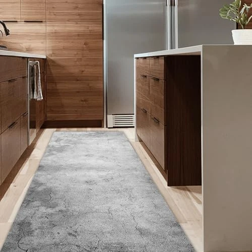 CREARREDA Alfombra de Cocina Grunge 50 x 180 cm, Aislante, ignífuga, Resistente a los arañazos, hipoalergénica, fácil de Lavar, Fabricada íntegramente en Italia