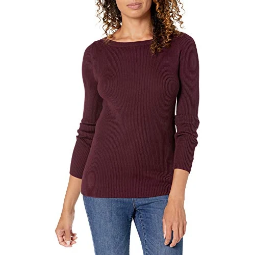 Oferta limitada: Amazon Essentials Jersey de Manga Larga Ligero de Corte Clásico Mujer, Burdeos, XS de 18.99 € a 18.99 € (ahorro 0.00%)