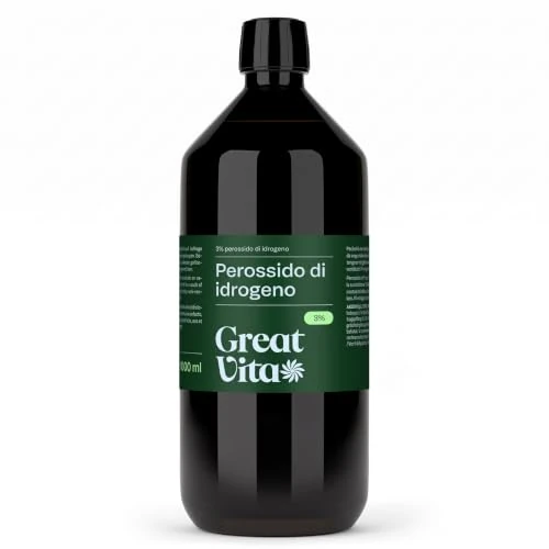 Zeitlich begrenztes Angebot: GreatVita Wasserstoffperoxid, 1er Pack (1x 1000ml) - 3% Lösung | Hochreine Qualität, mit Stabilisator | Vielseitig einsetzbar für Haushalt und technische Anwendungen von 9.99 € auf 9.99 € (0.00% Rabatt)
