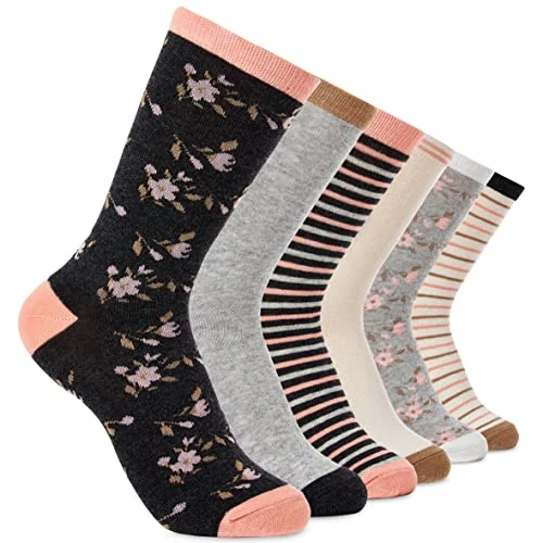 Tijdelijke aanbieding: CityComfort Sokken Dames Multipack rekbare, ademende kuitlengte Crew Sokken Dames en Tieners Sport Retro Vintage Style Enkelsokken (Crème/Grijs, 4-7 UK) van 15.49 € naar 15.49 € (0.00% korting)