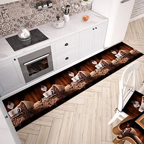 PETTI Artigiani Italiani-Kitchen Rug, Kitchen Rectangualr Rugs, Area Rug, 3D Print Pattern, 100% Made in Italy