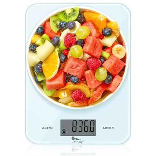 Offerta a tempo: himaly Bilancia da Cucina, 10Kg / 1g Bilancia Elettronica Digitale Alta Precisione Misurazione Display LED Multifunzione da Cucina e Acciaio Inossidabile Usato Come Sveglia - 0.00% da 32.67 € a 32.67 €