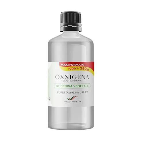 Offre limitée : Oxxigena - Glycérine Végétale Liquide Pure 99,5% (Glycérol) 1 L, Base Neutre Full VG, Idéal pour Hydrater la Peau, les Cheveux et les Liquides, Insipide et Inodore, Pureté Pharmaceutique de 29.90 € à 13.90 € (53.51% de remise)