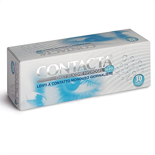 Contacta, Daily Silicone Hydrogel 30, Lenti a Contatto Giornaliere per Miopia, Lenti a Contatto con Silicone Hydrogel Traspiranti e Facili da Applicare, Diottrie -4,00, Confezione da 30 Lenti Monouso