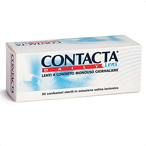Contacta, Daily Lens 30, Lenti a Contatto Giornaliere per Miopia, Lenti a Contatto Usa e Getta Sicure e Facili da Applicare, Diottrie -0,50, Confezione da 30 Lenti Monouso