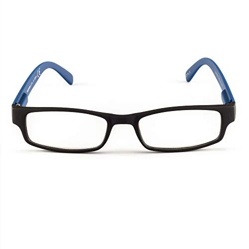 Contacta, One, Occhiali da Lettura per Uomo e Donna, Occhiali Pratici e Funzionali, Montatura Bicolore, Colore Blu, Diottrie +3,50, Confezione con Astuccio Trasparente, 21g