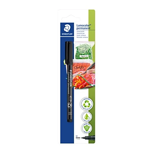Oferta limitada: Staedtler Rotulador permanente para la cocina Lumocolor 317, para etiquetar bolsas de congelado, cajas de almacenamiento y mucho más, resistente al agua, resistente a la luz, color negro, 317-9 BK-1 de 3.58 € a 3.58 € (ahorro 0.00%)