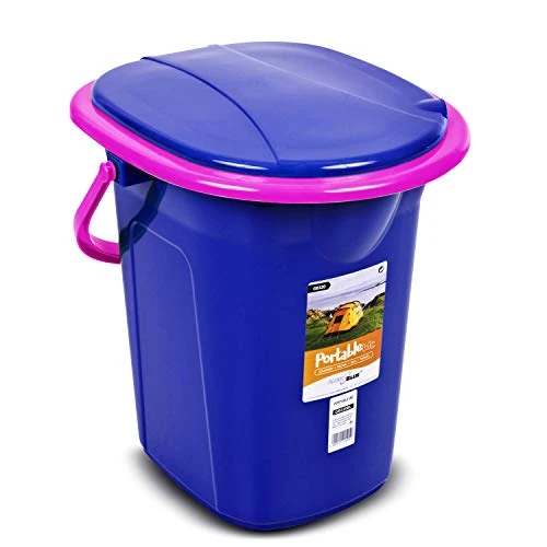 Oferta limitada: Green Blue GB320 Campingtoilette 19L Mobile Toiletteneimer Reisetoilette Toilette Eimertoilette Mobil Camping (Blau/Rosa) de 28.95 EUR a 21.83 EUR (ahorro 25%)