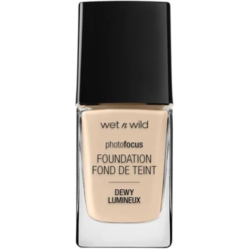 Offerta a tempo: Wet n Wild Photo Focus Dewy Foundation, Fondotinta Liquido Idratante per Pelle Normale/Secca a Coprenza Modulabile dal Finish Luminoso, Nude Ivory - 55% da 9.99 € a 4.50 €