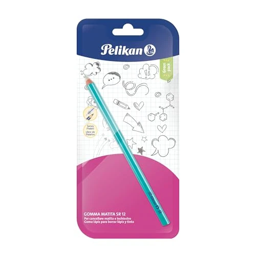 Offerta a tempo: Pelikan Gomme da Cancellare, SR 12, Gomma a Forma di Matita per Disegno Tecnico e Artistico, per Inchiostro, China e Matite di Tutte le Durezze, Confezione da 1 Pezzo - 17% da 2.99 € a 2.49 €