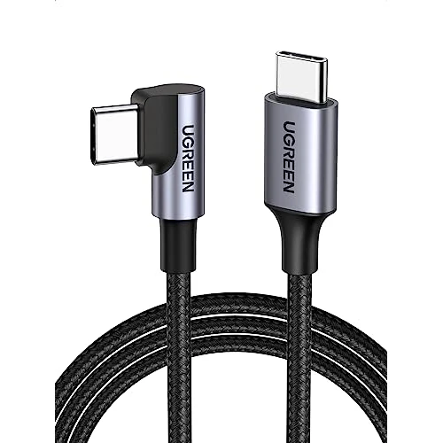 Limited-time offer: UGREEN 60W USB C Charger Cable Right Angle Type C to C Fast Charging Compatible with iPhone 16/15 Pro Max, Galaxy S24 Ultra, Pixel 9, iPad Pro 2024/Air 5, MacBook Pro (0.5M) from 8.49 GBP to 6.76 GBP (save 20%)