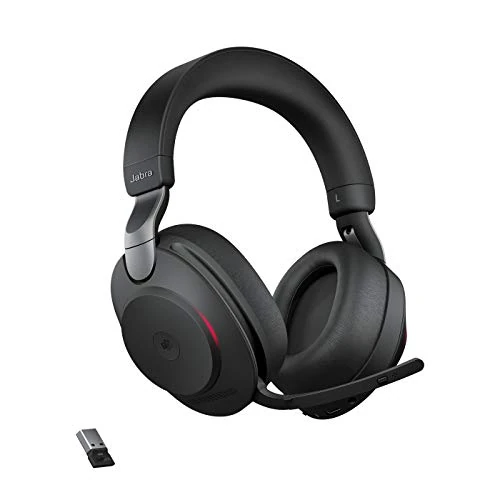 Offerta a tempo: Jabra Evolve2 85 Wireless PC Headset – Noise Cancelling Microsoft Teams Certified Stereo Headphones With Long-Lasting Battery, Ottimizzato per Microsoft Teams, Nero, Senza Supporto - 25% da 384.56 € a 287.99 €