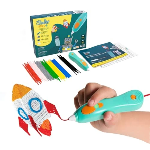 Zeitlich begrenztes Angebot: 3Doodler Start+ Essentials: 3D Zeichenstift für Kinder, STEM-Lernspielzeug, ab 6 Jahren von 49.99 € auf 49.99 € (0.00% Rabatt)