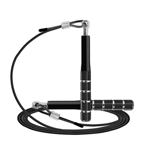 Offerta a tempo: Wastou - Corda per saltare di velocità, per allenamento, fitness, per adulti, regolabile, per uomo, donna, bambini, ragazze - 0.00% da 12.99 € a 12.99 €