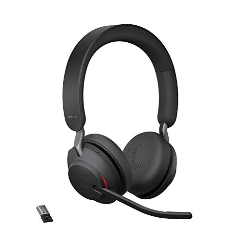 Offerta a tempo: Jabra Evolve2 65 Wireless PC Headset – Noise Cancelling, Tutte le piattaforme, USB-A dongle, Nero, Stereo - 14% da 163.68 € a 140.00 €